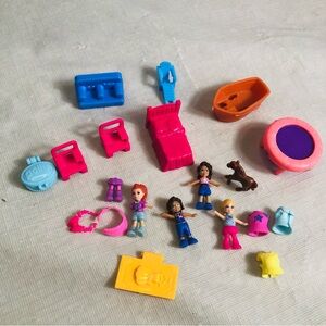 Polly Pockets Accessories Replacement Parts 20 Pieces